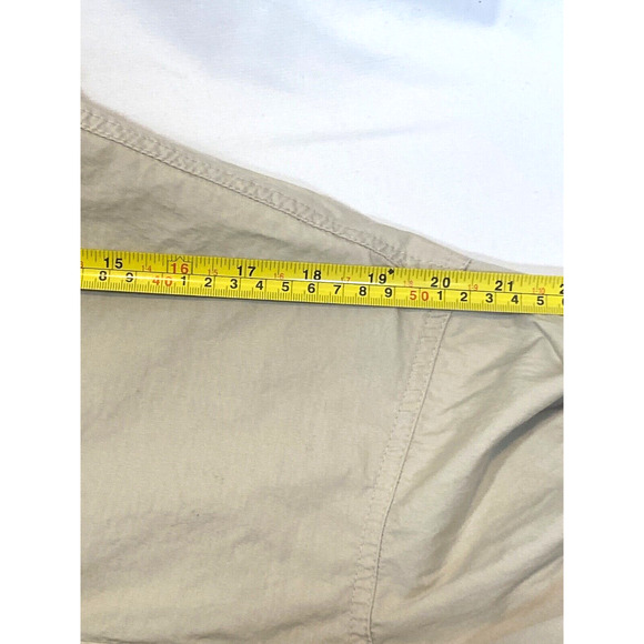 Cabela's Men's Long Sleeve Fishing Hiking Button Up Vented M Solid Tan - Picture 10 of 11